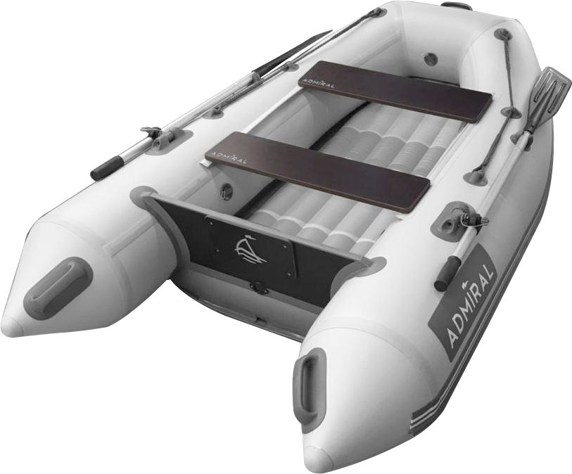 Надувная лодка ПВХ, Адмирал 230 НД, светло-серый FR-00002221_LG надувная кровать для отдыха на природе high peak air bed single
