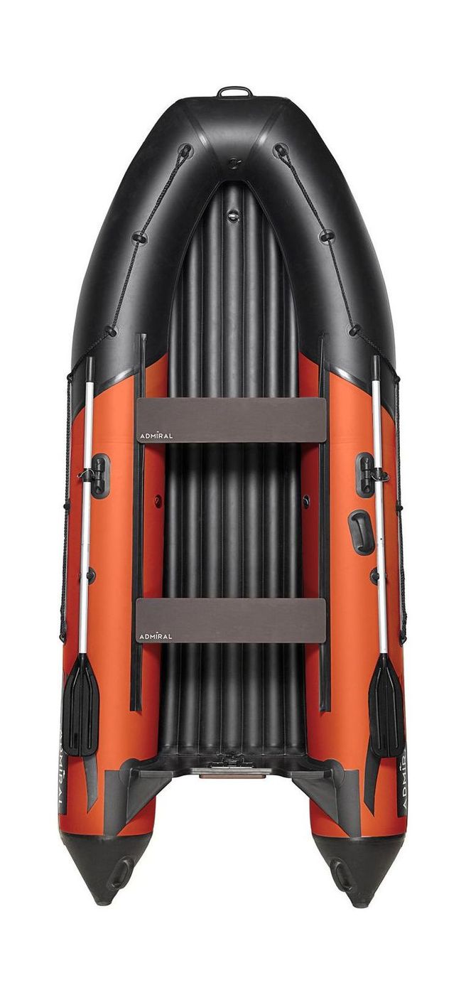 Надувная лодка ПВХ, Адмирал 375 S НДНД, оранжевый/черный NF-00000471_O-B надувная лодка пвх solar 350 к максима оранжевый slr350k max orange