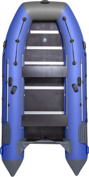 Надувная лодка ПВХ, Адмирал 380, светло-серый/синий FR-00000310_LG-BL, размер 1, цвет светло-серый/синий