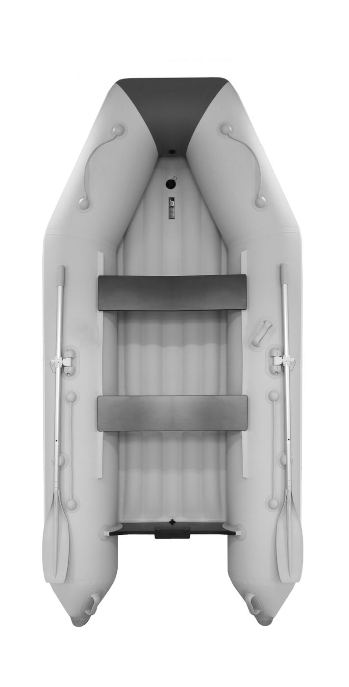 Надувная лодка ПВХ, АКВА 3200 НДНД, светло-серый/графит 2104040010154 надувная лодка пвх барс 240 графит 4603725303607