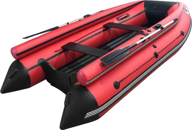 Надувная лодка ПВХ, ORCA 400F НДНД, фальшборт, красный/черный ORCA400RB-F, цвет красный/черный - фото 1