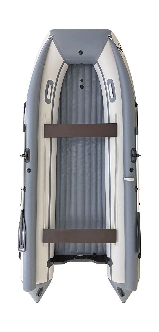 Надувная лодка ПВХ, ORCA 420F НДНД, фальшборт, светло-серый/темно-серый ORCA420LGDG-F, цвет светло-серый/темно-серый - фото 3