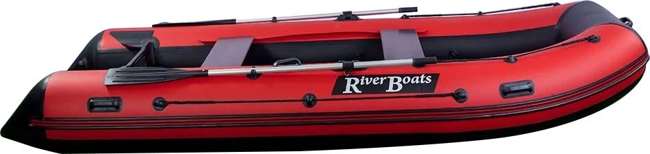 Надувная лодка ПВХ, RiverBoats RB 370, серо-оранжевый RB370GO - фото 7