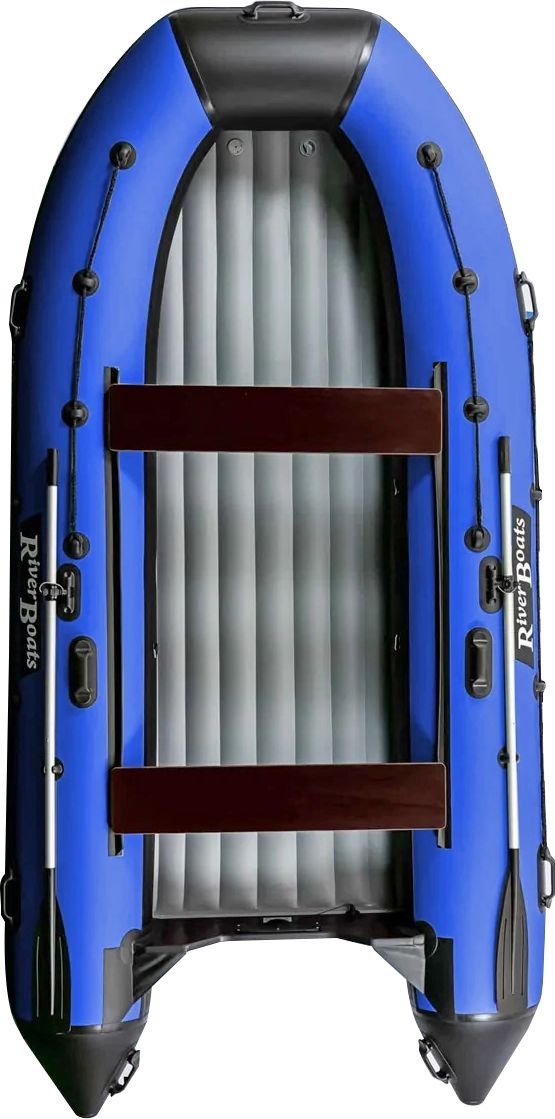 Надувная лодка ПВХ, RiverBoats RB 390 НДНД, черно-синий RB390NDBB комплект для насоса шланг 9м d38мм хомут переходник 2шт bestway 58703bw синий