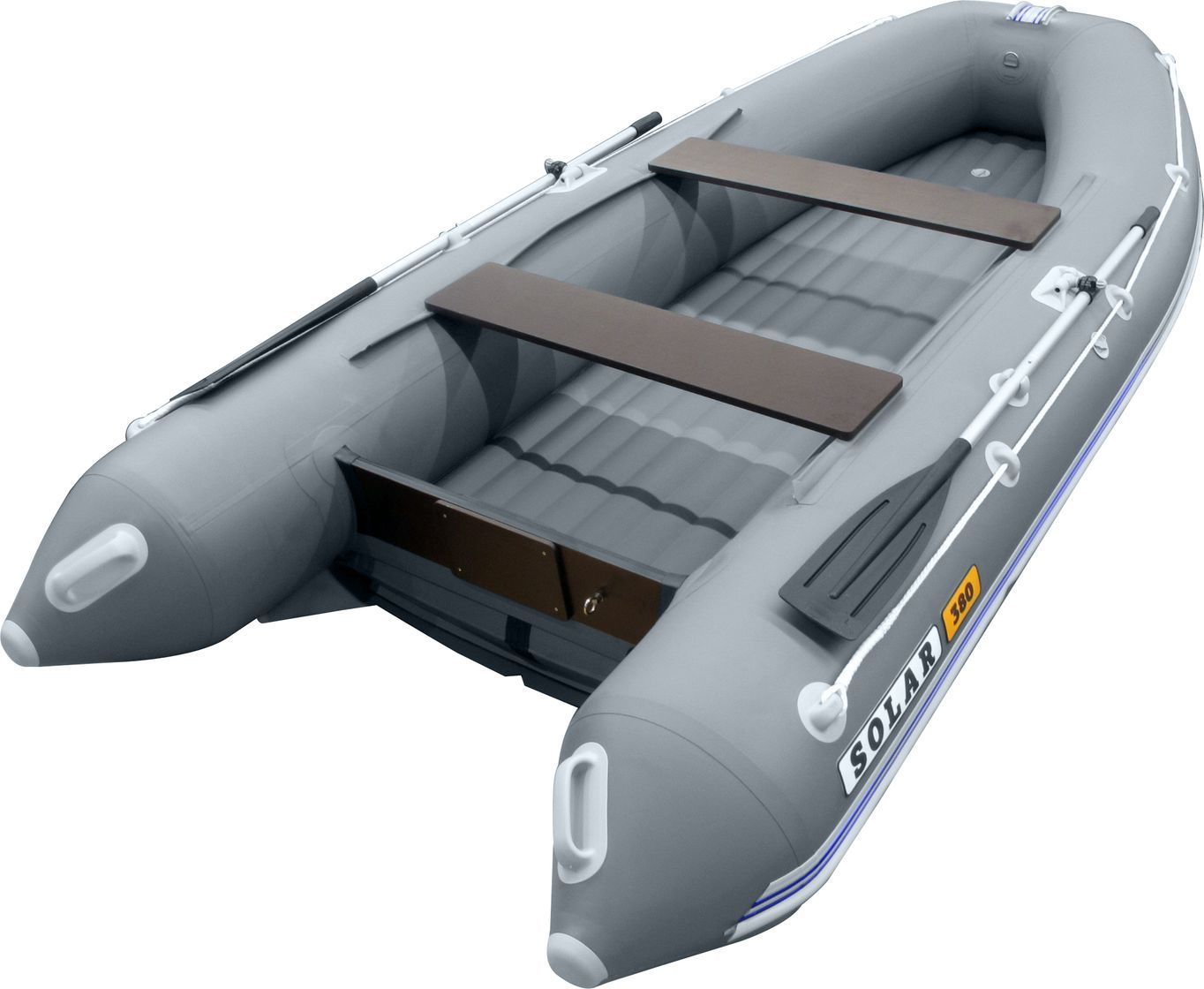 Надувная лодка ПВХ SOLAR-330 К (Оптима), серый SLR330k_opt_grey насос ножной для лодки высокого давления sscl00019100 5