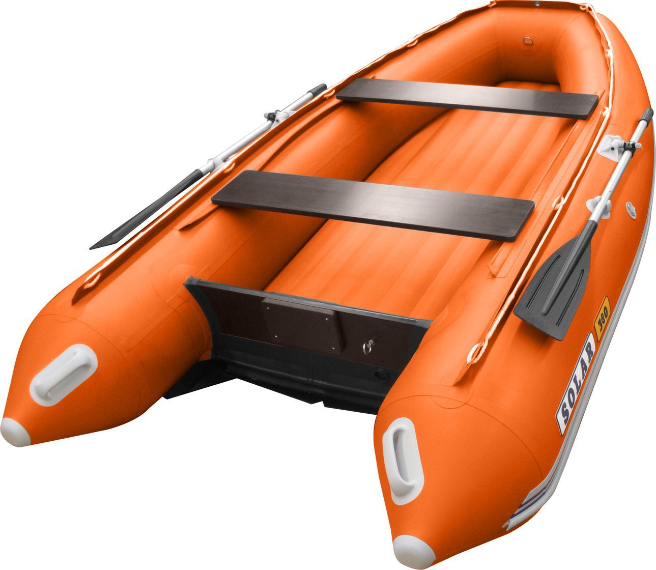 Надувная лодка ПВХ SOLAR-350 К (Максима), оранжевый SLR350k_max_orange