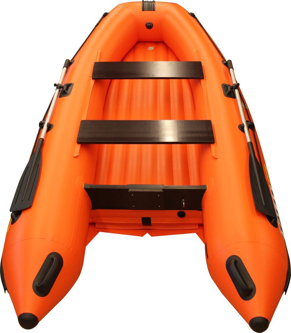 Надувная лодка ПВХ SOLAR-350 К (Оптима), оранжевый SLR350k_opt_orange - фото 2