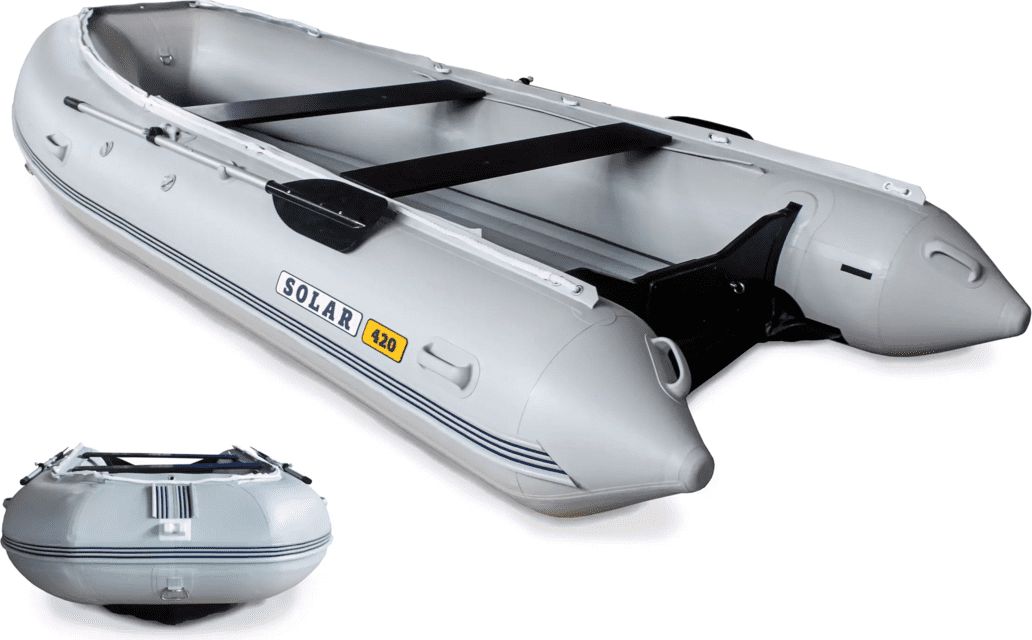 Надувная лодка ПВХ SOLAR-420 К (Максима), камыш SLR420k_max_cam