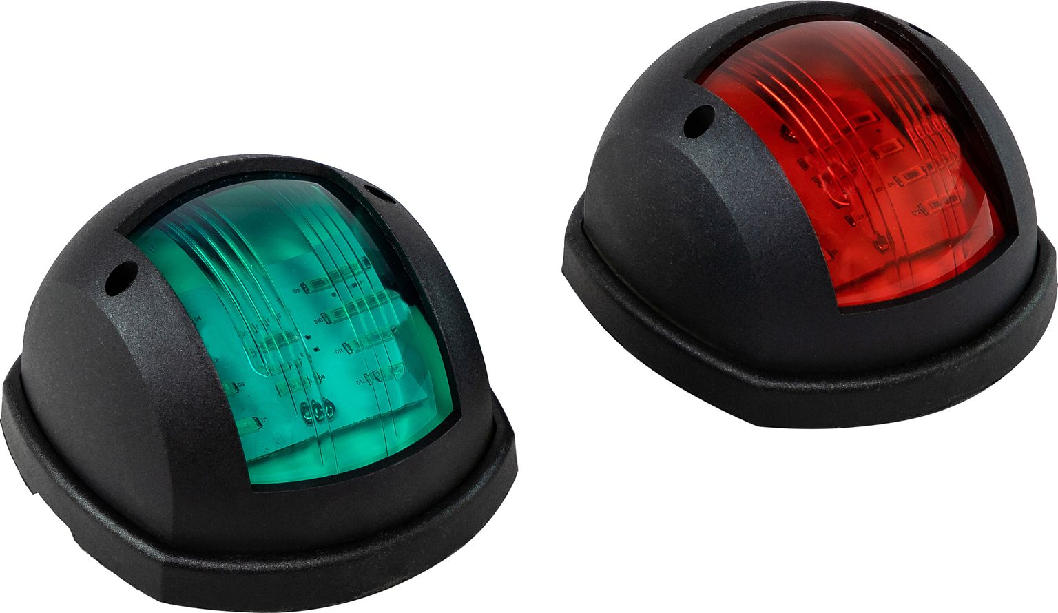 Огни ходовые 87х99 мм комплект (красный, зеленый), черный, LED, 12-24 В LPSDLPTLED0481 огни ходовые светодиодные белый корпус комплект c91002led