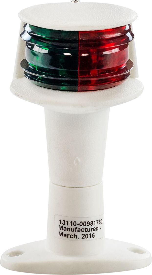 Огонь ходовой комбинированый (красный, зеленый) на стойке 100 мм, белый LPMSDFX00002 мультиварка morphy richards 480003 белый зеленый