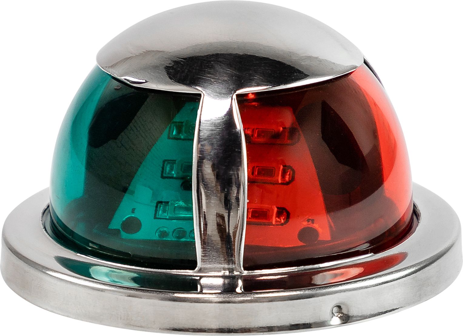 Огонь ходовой комбинированый (красный, зеленый), SS304, 12-24 В, LED LPNVGCBLED00543