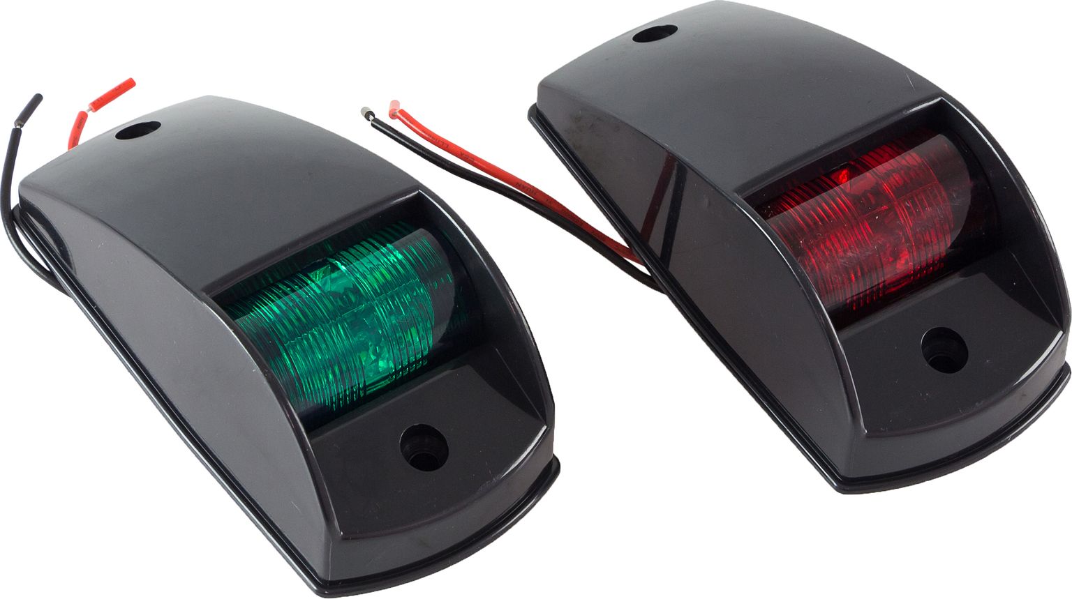 Огни ходовые светодиодные, черный корпус, комплект C91001LED огни ходовые 89х55 мм комплект красный зеленый led нержавеющий корпус lpsdlptled0289