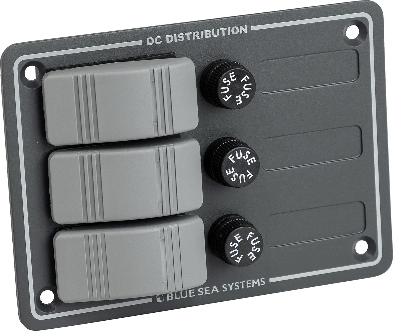Панель бортового питания 3 переключателя (серые клавиши), с предохранителями 8054 панель бортового питания 4 переключателя индикация автоматы 10024 bk