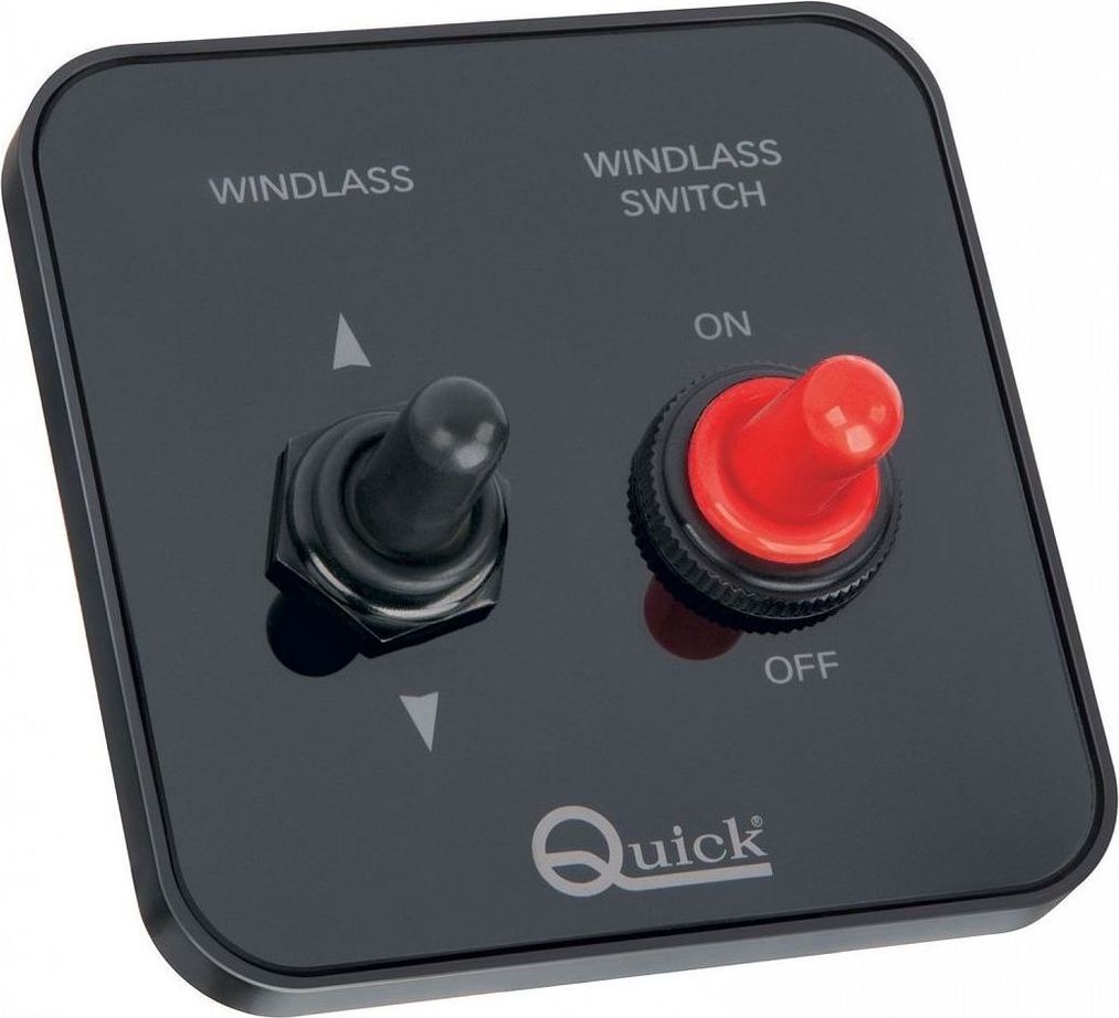 Панель управления якорной лебедкой Quick, с автоматическим выключателем 50A, Quick FDWCSB050000A00 винт подруливающего устройства 140 quick fvsgel140r05a00