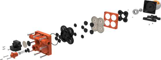 Помпа водоподающая мембранная SeaFlo 24 В 15 лмин 40 бар 7 А SFDP204005542 10655₽