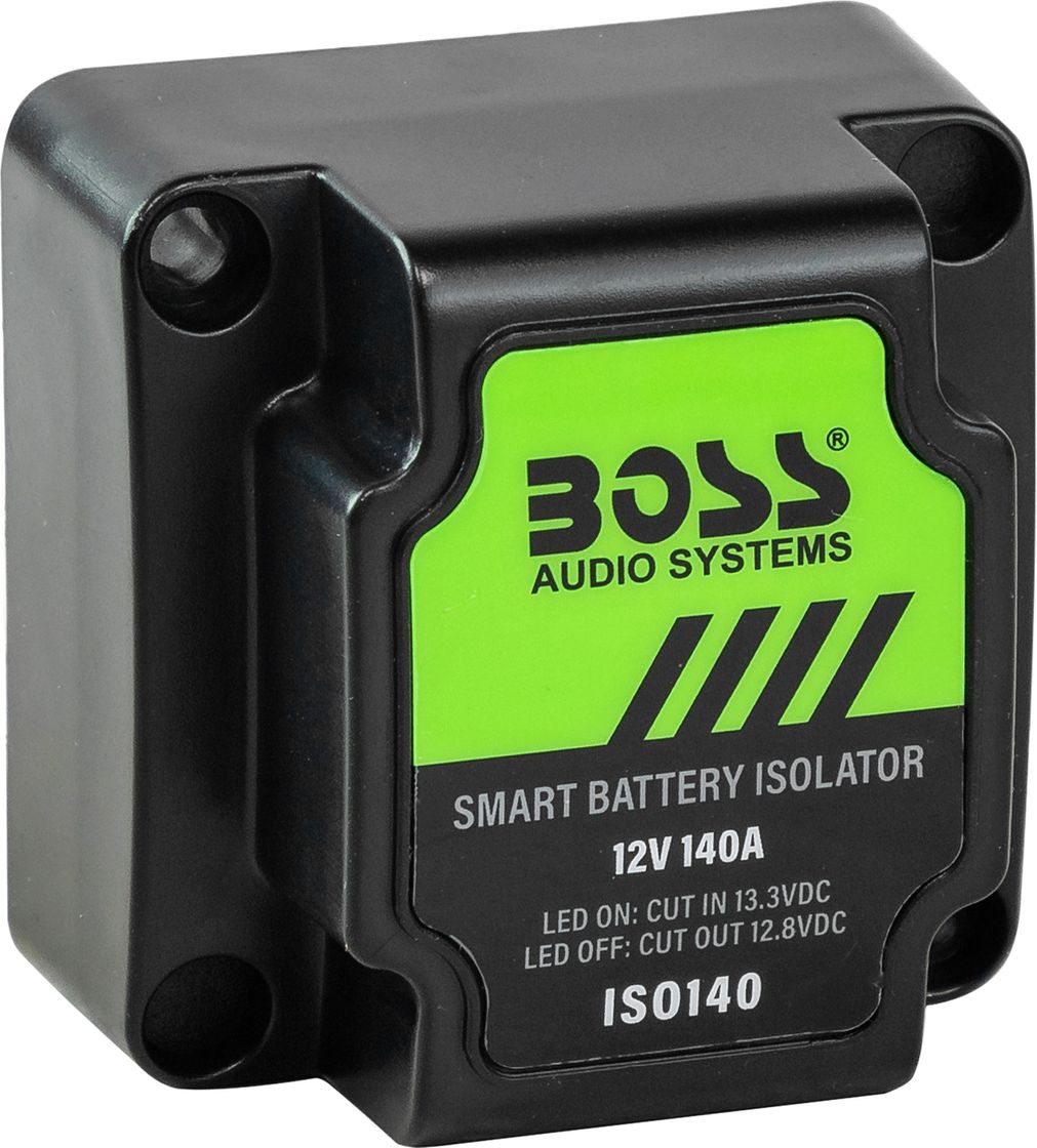 Реле зарядное ISO140 для 2-го АКБ, 140А, BOSS ISO140 морская магнитола 1din boss mr500uab mr500uab