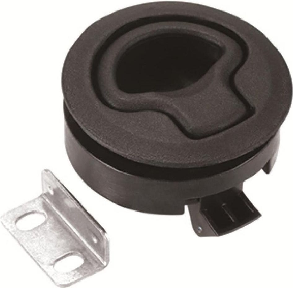 Ручка для люка врезная утапливаемая черная 61мм MR12065 315₽