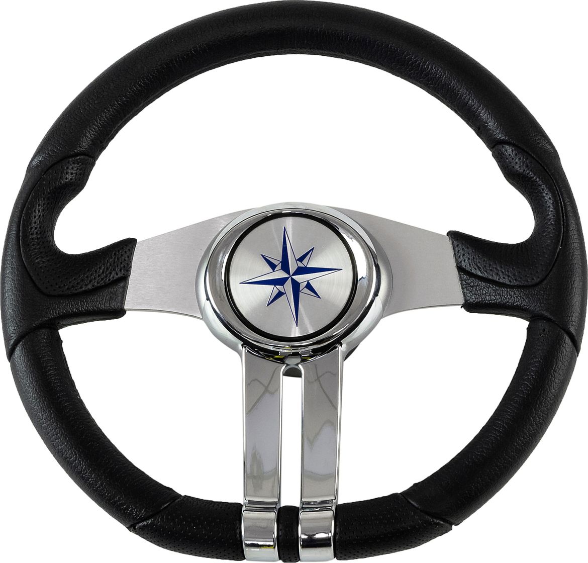 Рулевое колесо BALTIC обод черный, спицы серебряные д. 320 мм VN133203-01 рулевое колесо elba sport обод спицы серебряные д 320 мм vn13321 01