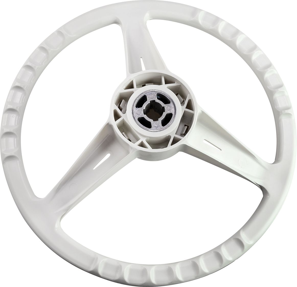 Рулевое колесо Classic белый обод и спицы д. 350 мм 70132 - фото 2