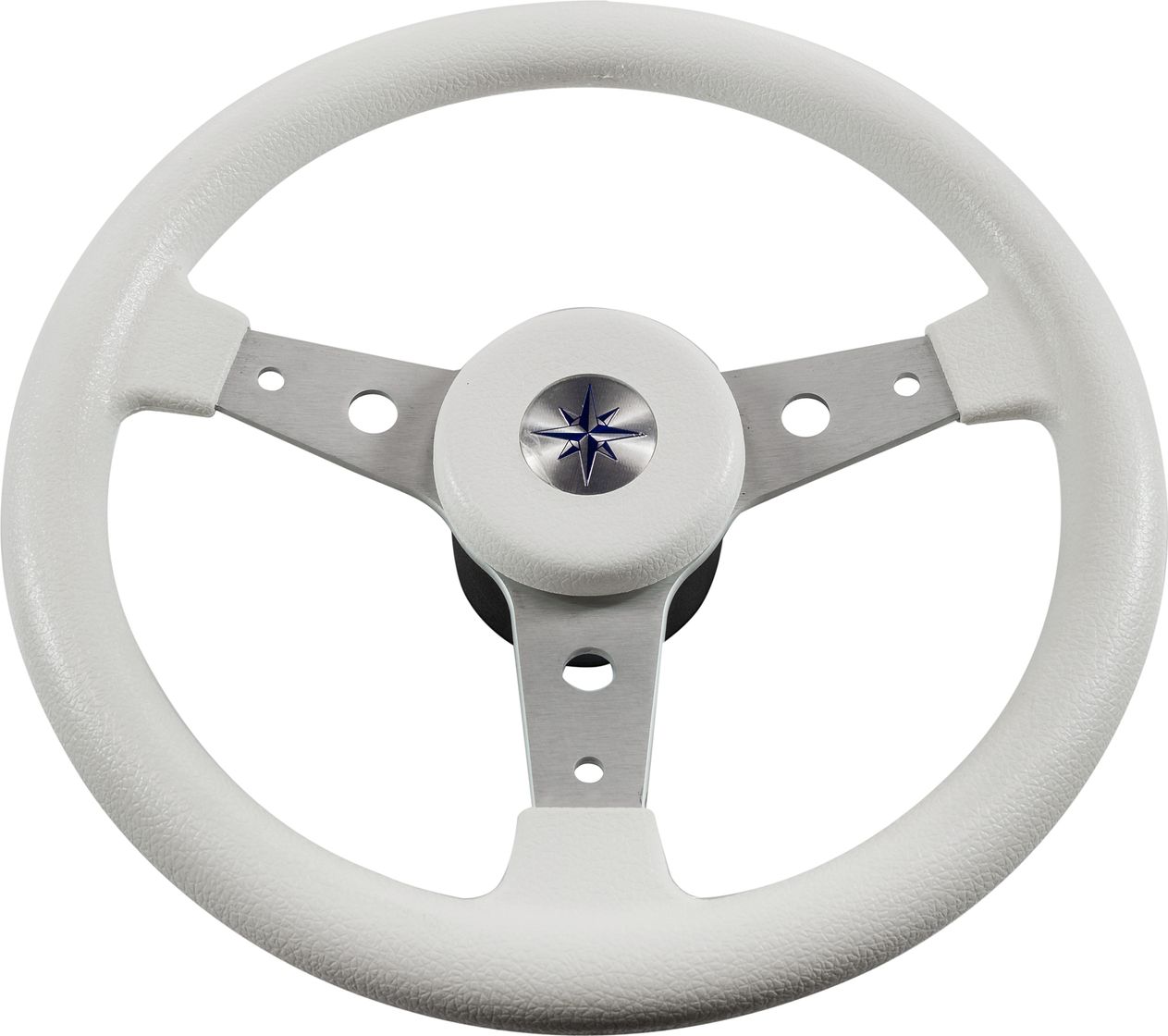 Рулевое колесо DELFINO обод белый,спицы серебряные д. 340 мм VN70401-08 рулевое колесо evolution белый обод с карбоновыми вставками more 10016468