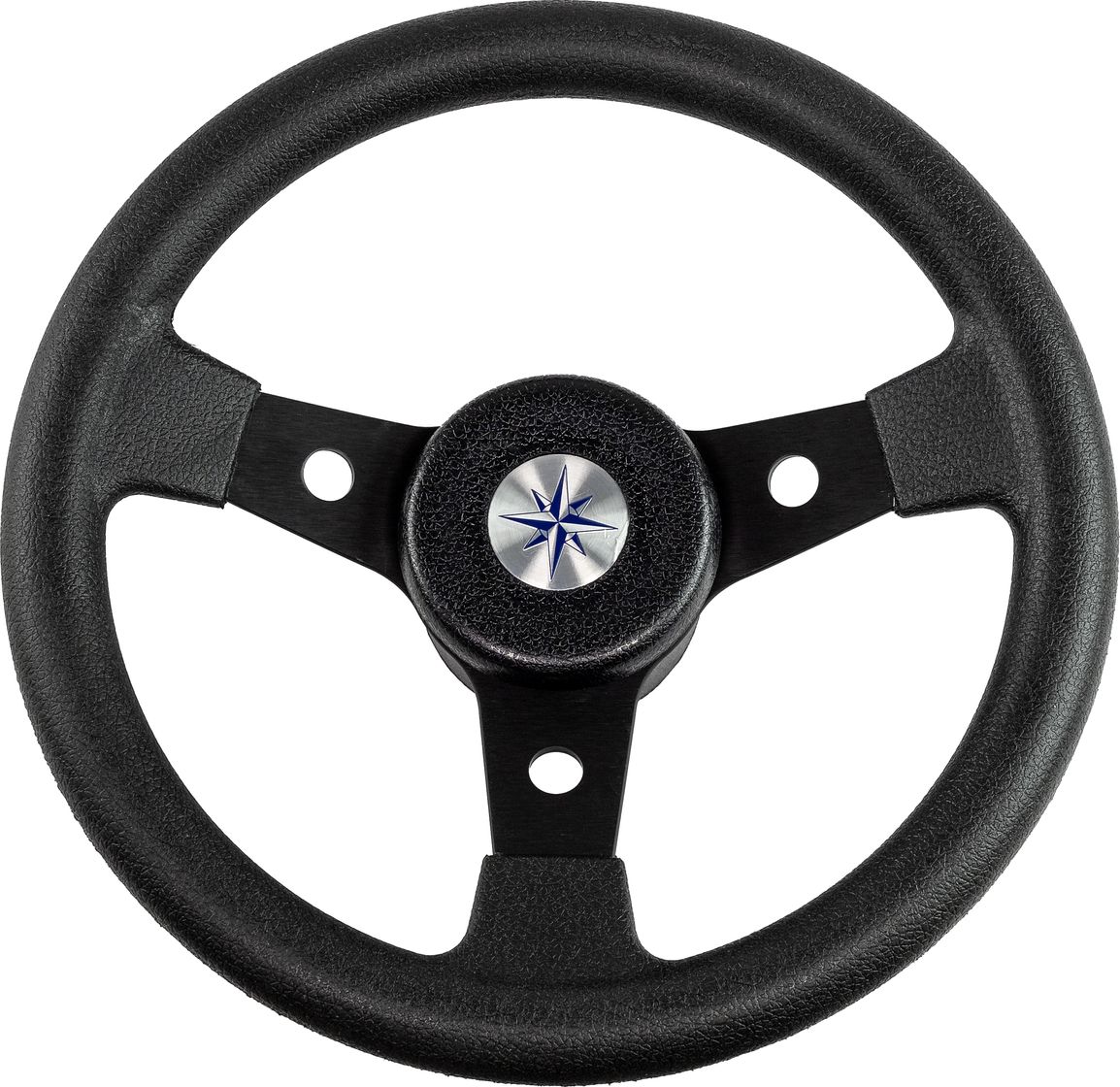 Рулевое колесо DELFINO обод и спицы черные д. 310 мм VN70104-01