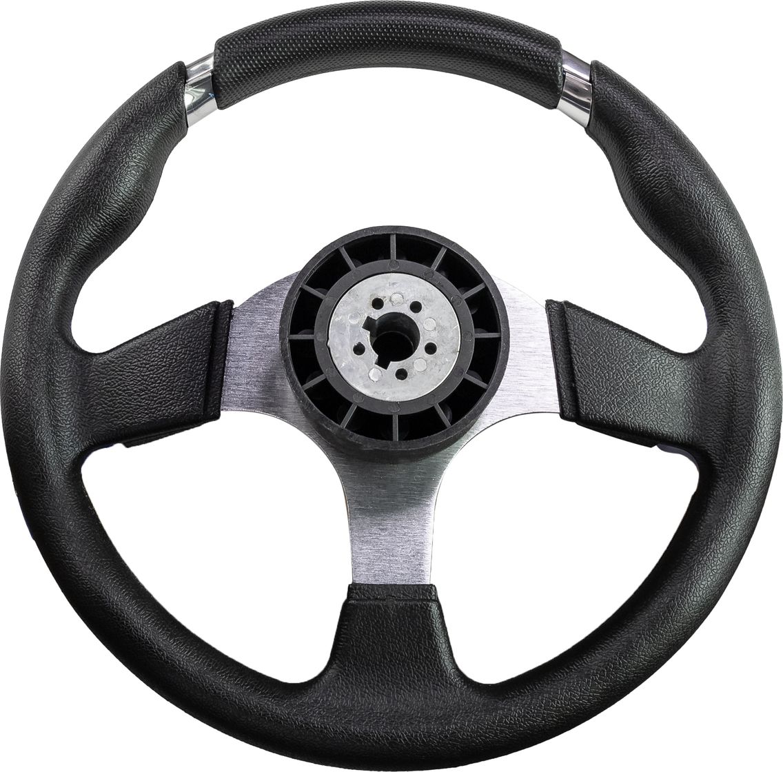 Рулевое колесо диаметр 320 мм 73055-01BU, цвет серебристый/синий - фото 2