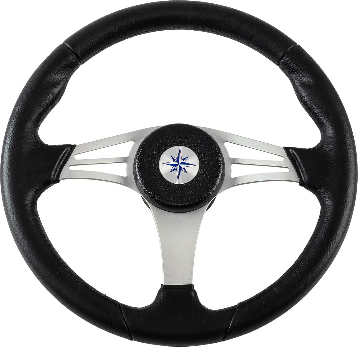 Рулевое колесо ENDURANCE обод черный, спицы серебряные д. 350 мм VN13511-01 рулевое колесо riviera белый обод и спицы д 350 мм vn8001 08