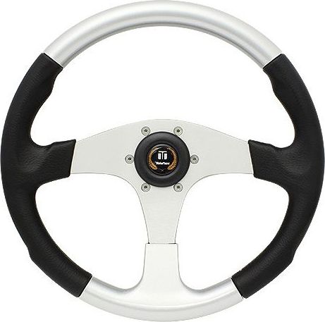 Рулевое колесо «evolution», черный обод с серебристыми вставками. more-10016467 рулевое колесо moza racing cs v2p rs057