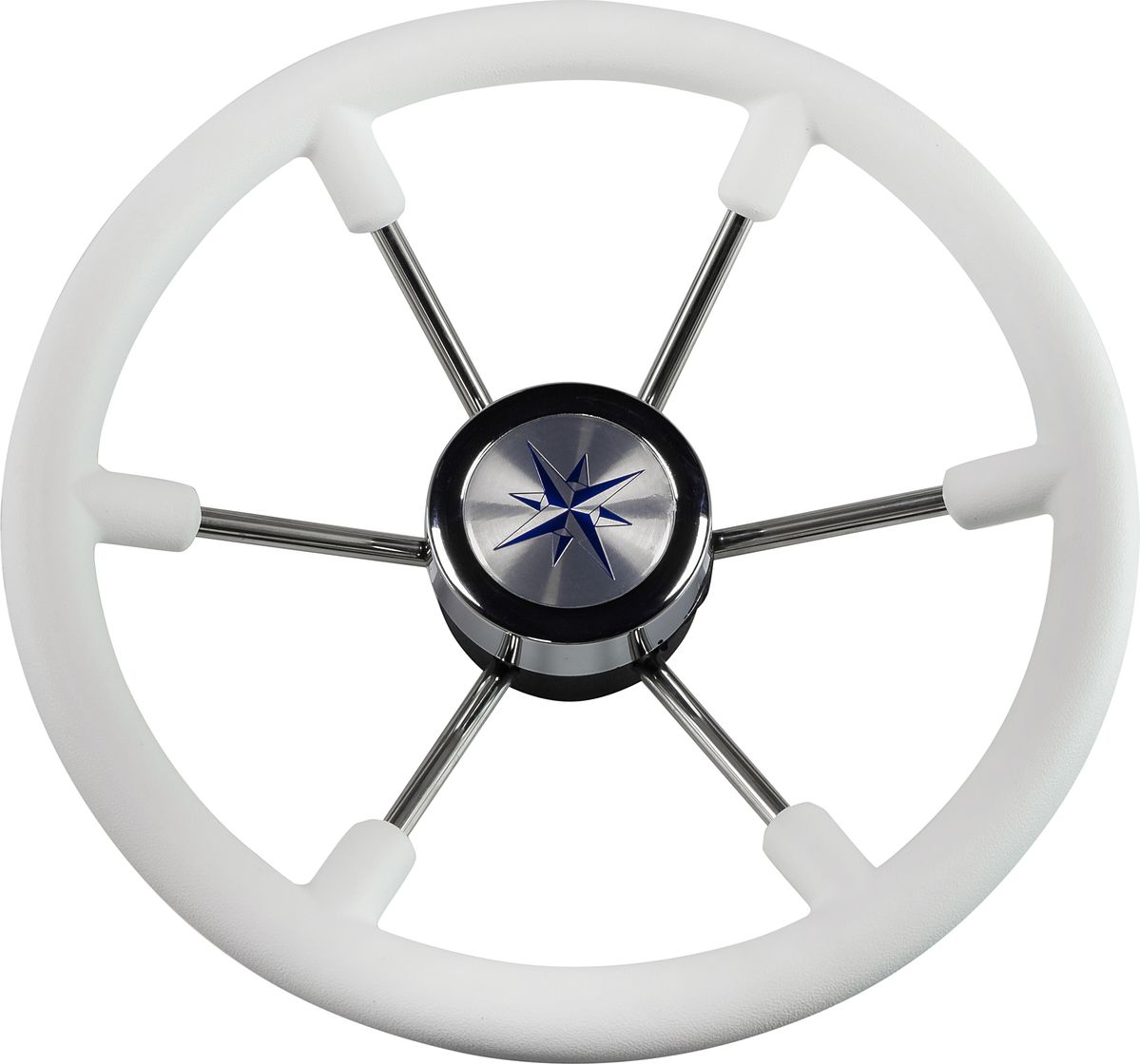 Рулевое колесо LEADER PLAST белый обод серебряные спицы д. 360 мм VN8360-08 рулевое колесо leader wood деревянный обод серебряные спицы д 340 мм vn7340 33