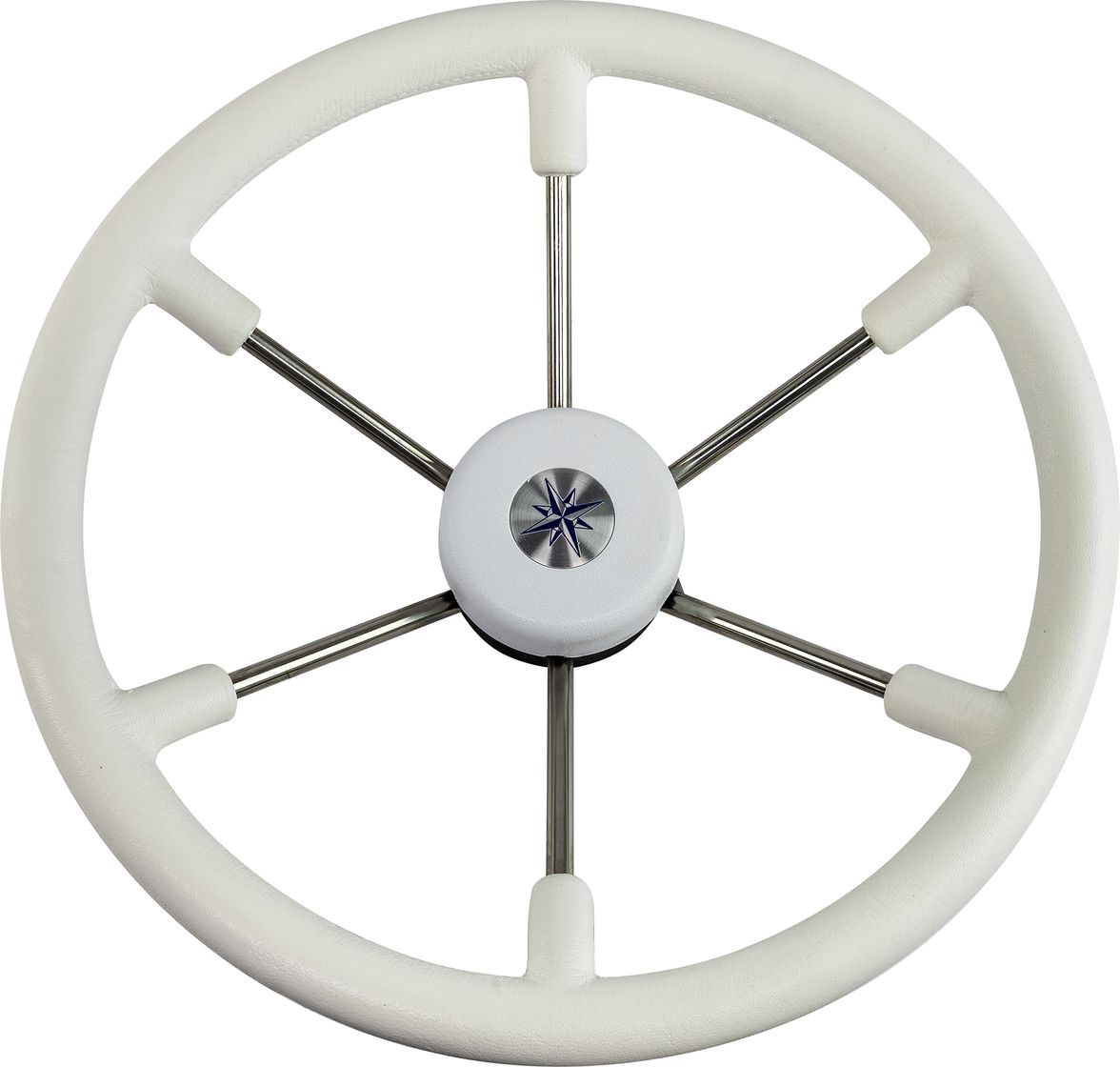 Рулевое колесо LEADER TANEGUM белый обод серебряные спицы д. 400 мм VN7400-08 рулевое колесо riviera белый обод и спицы д 350 мм vn8001 08