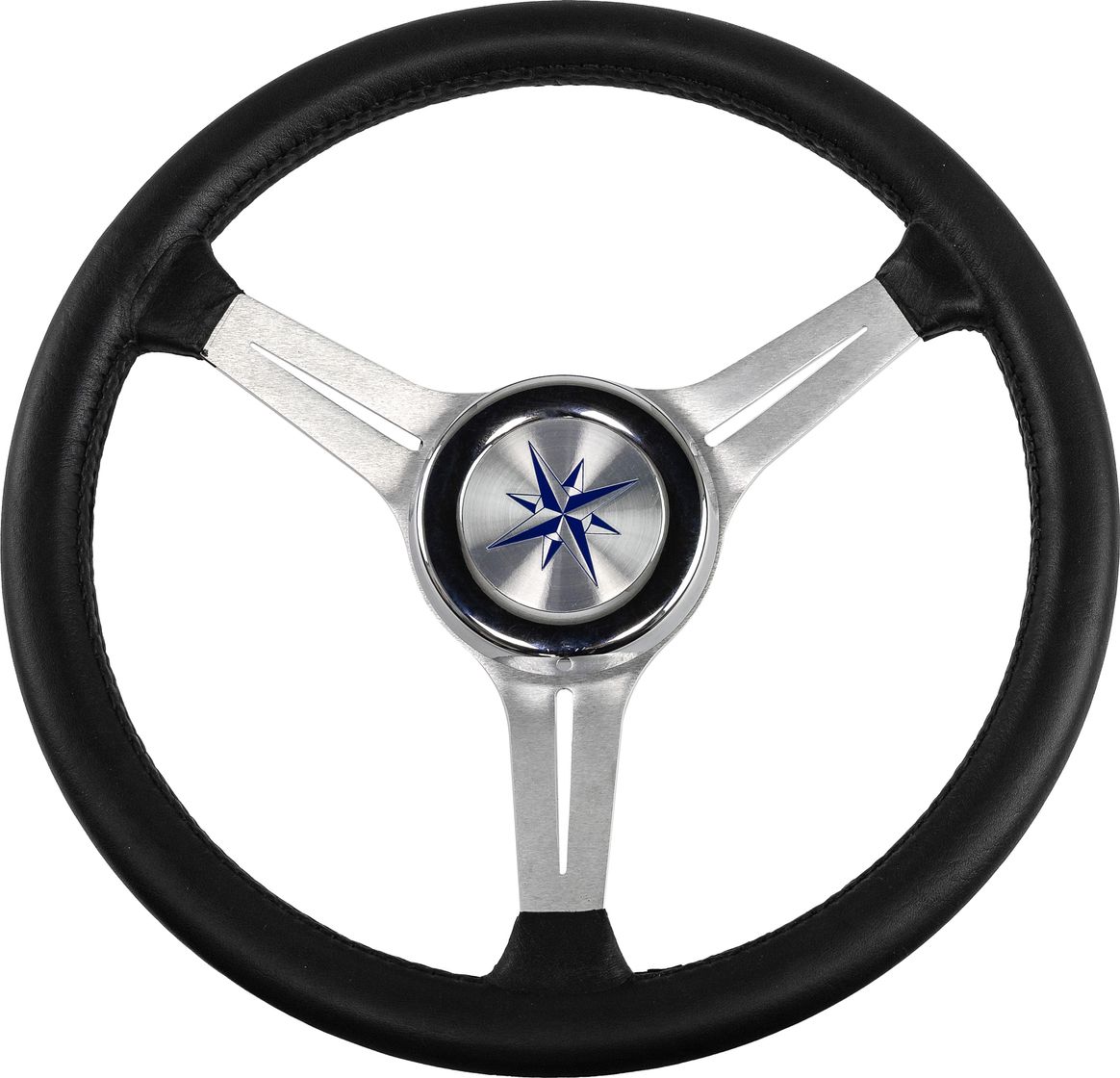 Рулевое колесо LYRA обод черный, спицы серебряные д. 370 мм VN137003-01 рулевое колесо leader plast обод серебряные спицы д 330 мм vn8330 01