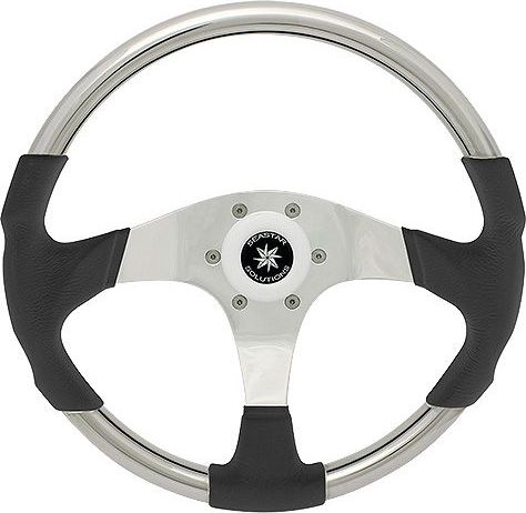 Рулевое колесо «Matrix», черный обод. more-10016473 колесо для тачки variant 12110 камерное 4 80 4 00 8 с подшипником 20 мм обод металл к99 2