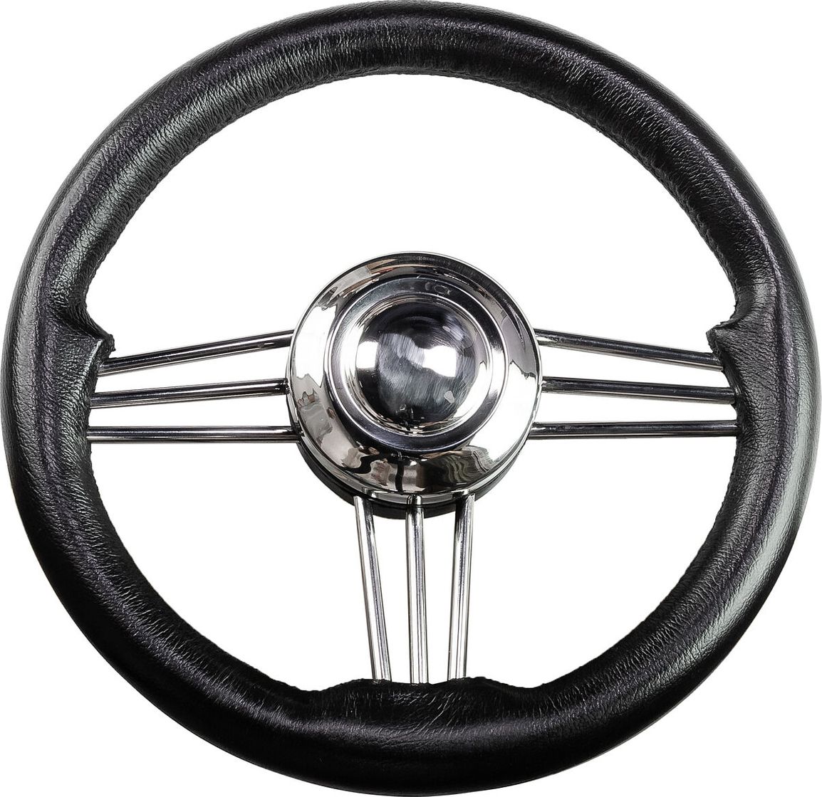 Рулевое колесо Osculati, диаметр 350 мм, цвет черный (имитация кожи) 45-171-35 обеденные стулья 4 шт имитация кожи твердая древесина