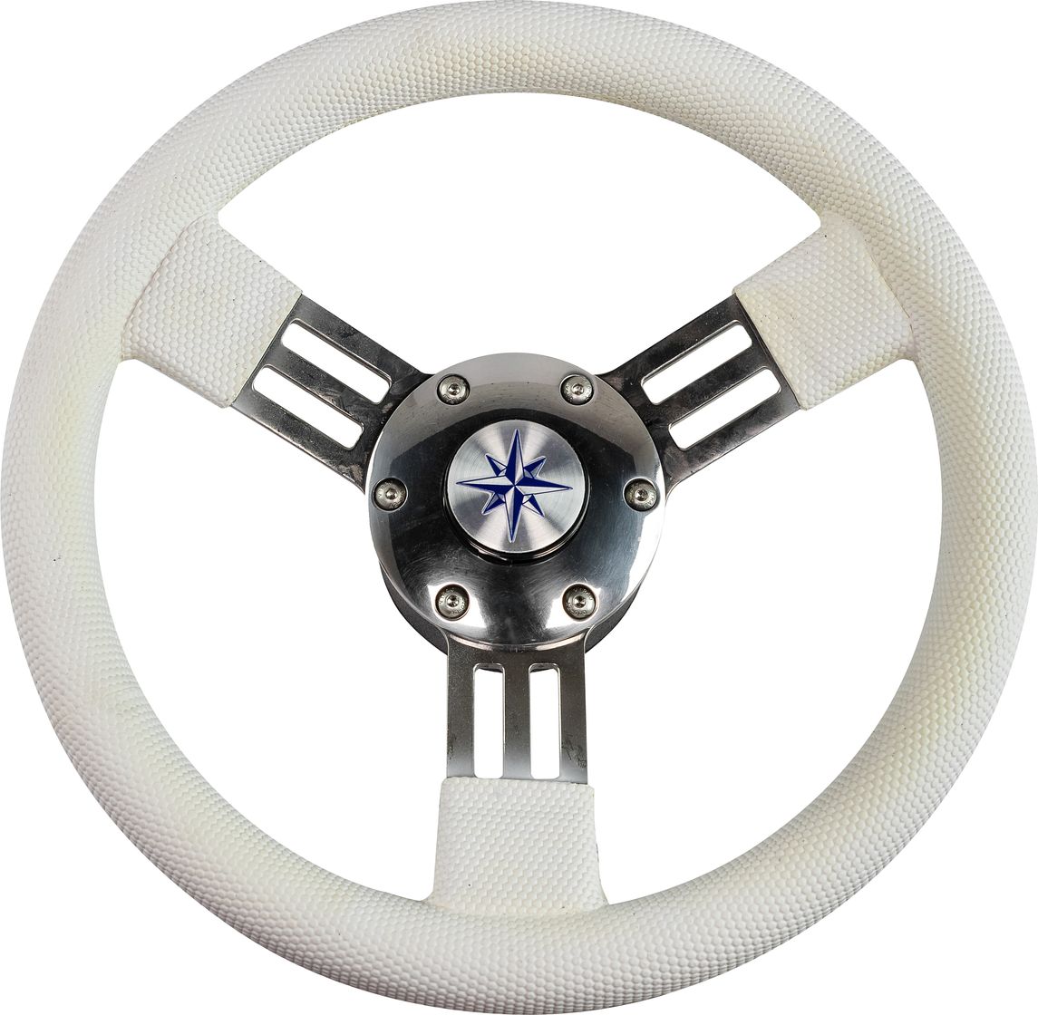 Рулевое колесо PEGASO обод белый, спицы серебряные д. 300 мм VN13327-08 колесо для трюкового самоката sub алюминий подшипники abec9 100мм анодированное черное 00 180097