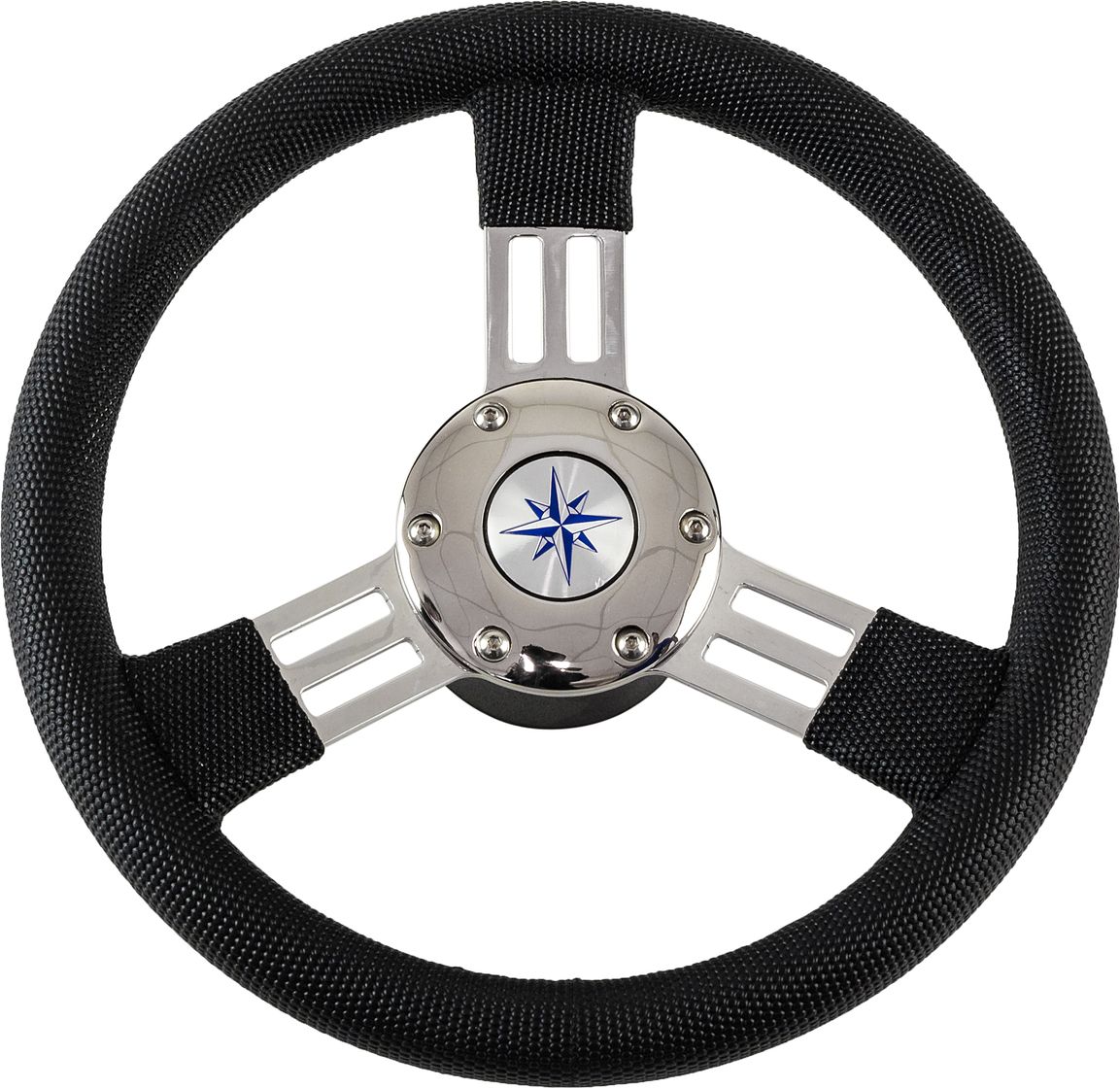 Рулевое колесо PEGASO обод черный, спицы серебряные д. 300 мм VN13327-01 рулевое колесо elba sport обод спицы серебряные д 320 мм vn13321 01