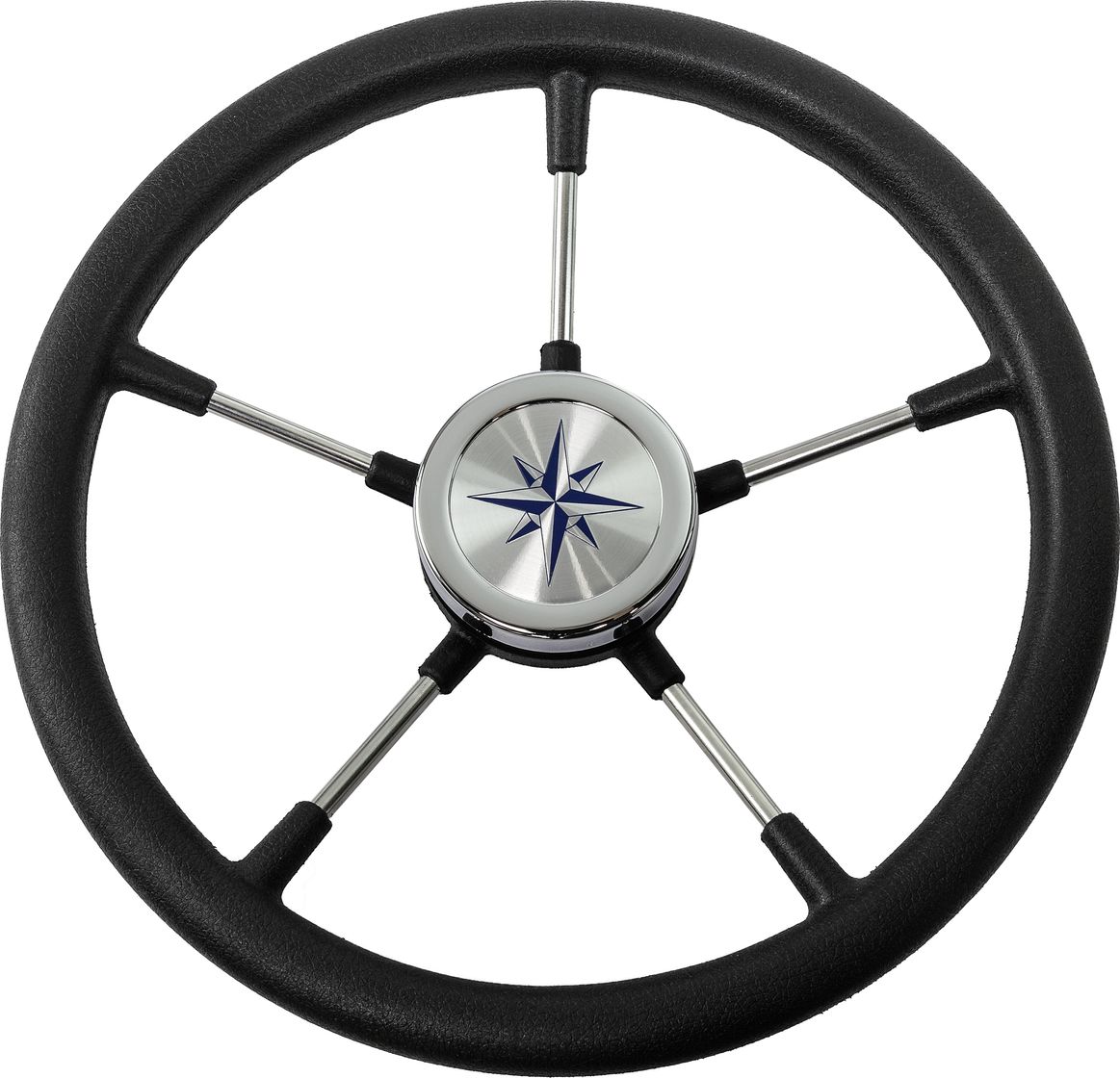 Рулевое колесо RIVA RSL обод черный, спицы серебряные д. 360 мм VN735022-01 рулевое колесо riva rsl обод серый спицы серебряные д 360 мм vn735022 03
