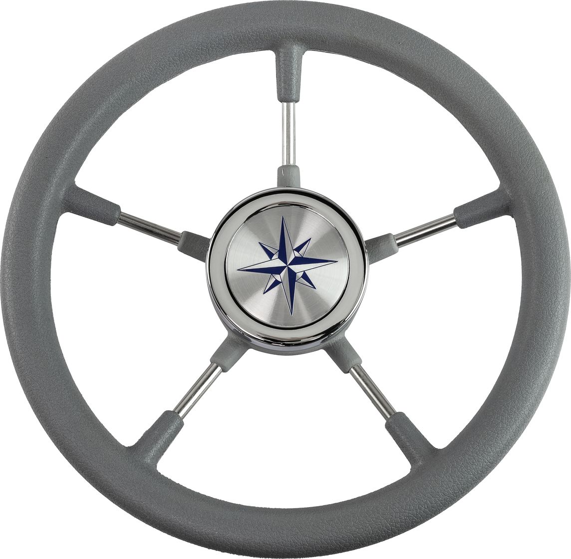 Рулевое колесо RIVA RSL обод серый, спицы серебряные д. 320 мм VN732022-03 рулевое колесо leader wood деревянный обод серебряные спицы д 360 мм vn7360 33