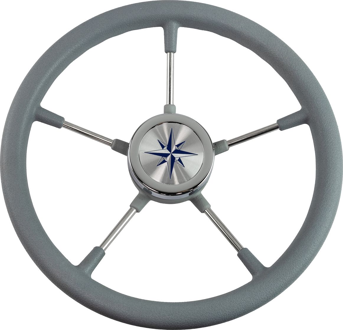 Рулевое колесо RIVA RSL обод серый, спицы серебряные д. 360 мм VN735022-03