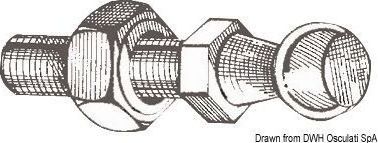 Шаровое крепление для монтажа газового амортизатора, Osculati 38-012-00