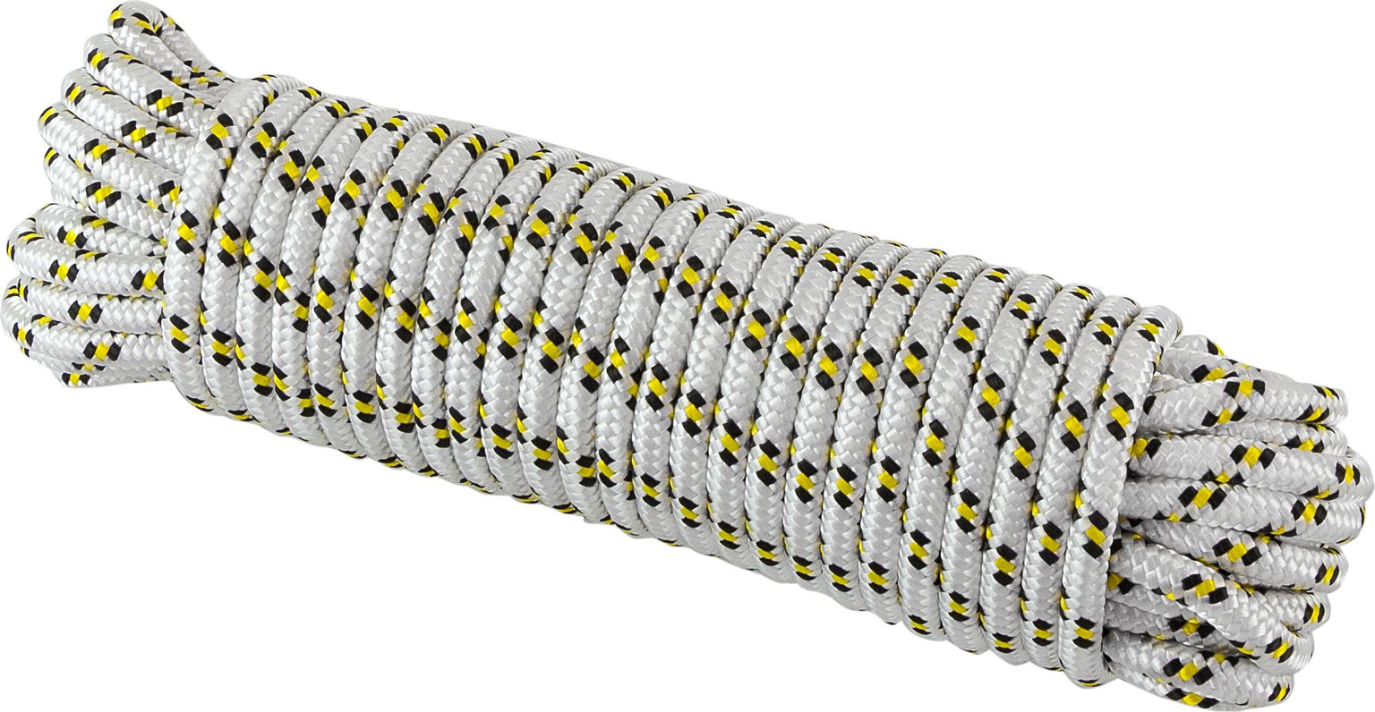 Шнур полипропиленовый плетеный d 6 мм, L 20 м SHND6L20 плетеный светоотражающий шнур полипропиленовый ланекс канат