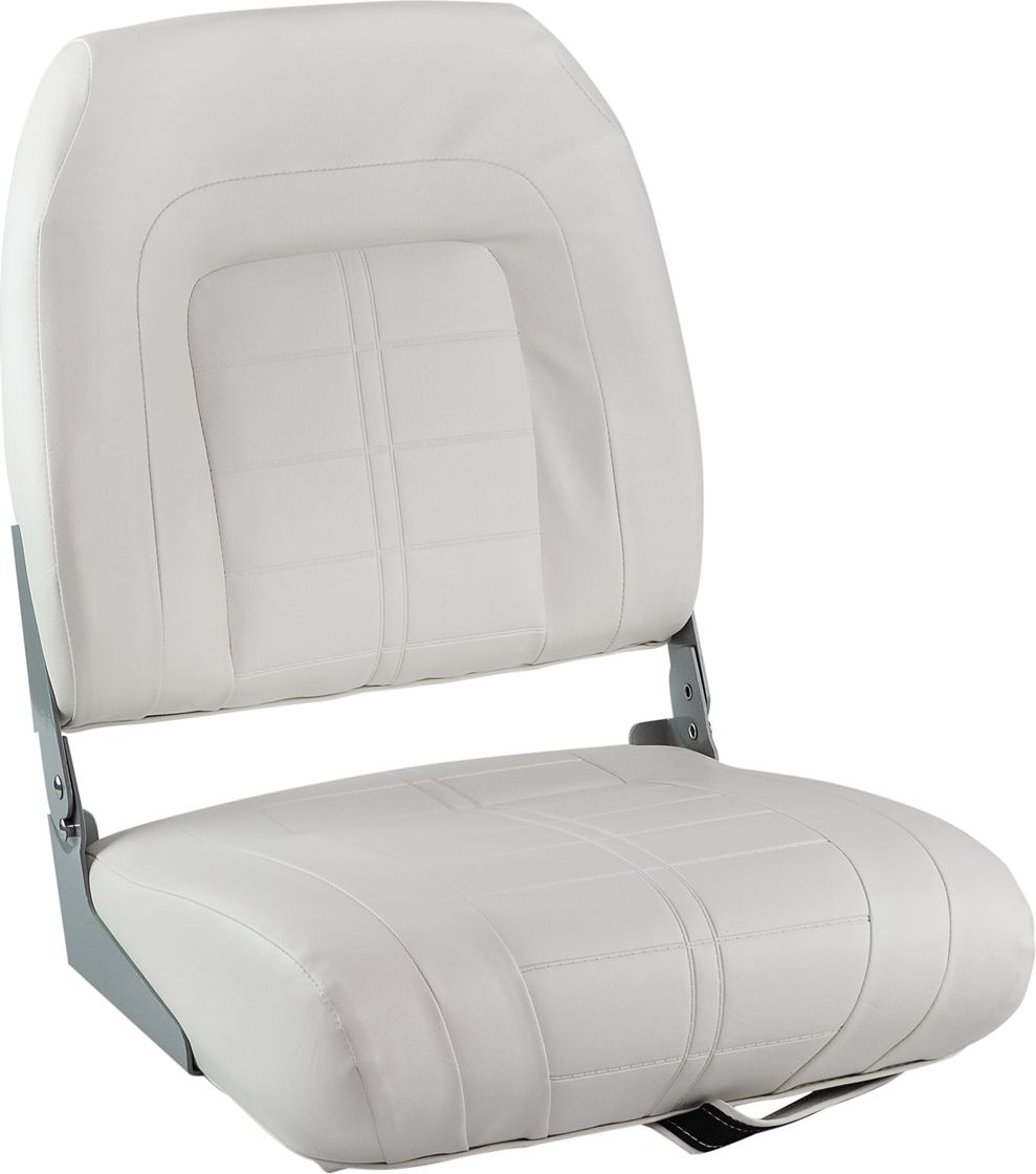 Кресло складное мягкое SPECIAL HIGH BACK, обивка белый винил 76236W кресло пластмассовое складное с подложкой all weather high back seat белый чёрный 75140wc