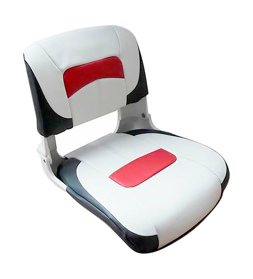 Кресло Premium Low-back All Weather, белое с темно-серым и красным more-10252318