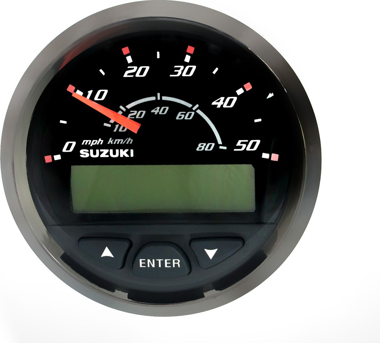 Спидометр Suzuki DF300, 80 км/ч, черный 3410098J20000