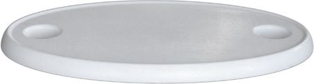 Столешница овальная пластиковая 450х750 мм 1670006, цвет белый - фото 1