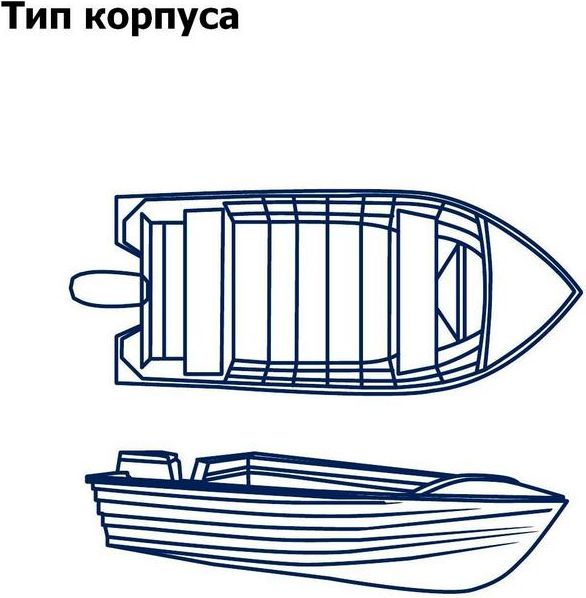 Тент транспортировочный для лодок длиной 3,9-4,1 м MA2025, цвет серый - фото 2