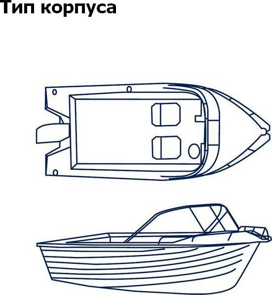 Тент транспортировочный для лодок длиной 4,3-4,5 м для лодок типа Runabout MA2037, цвет серый - фото 2