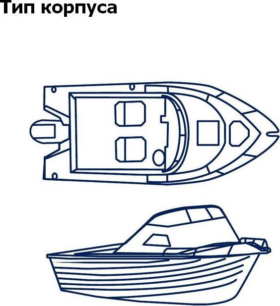 Тент транспортировочный для лодок длиной 5,6-5,9 м типа Cabin Cruiser MA20112, цвет серый - фото 2
