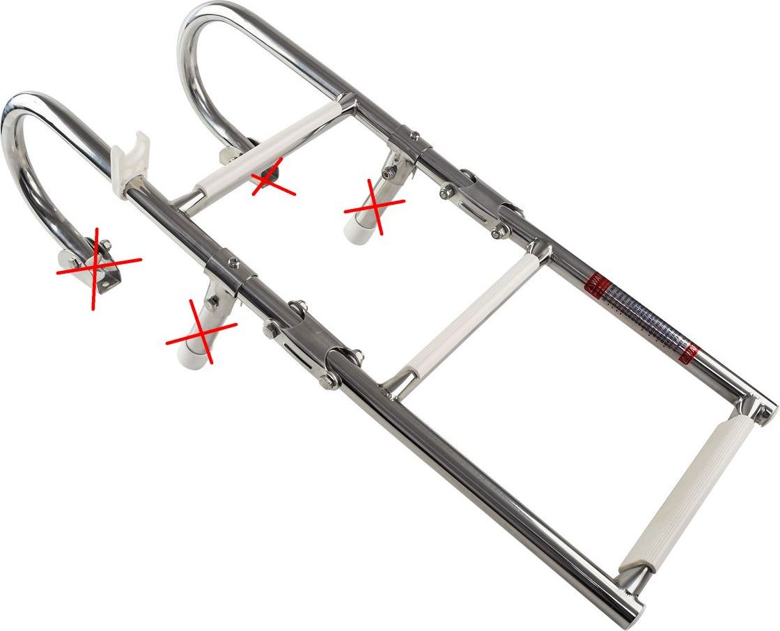 

Трап складной, 3 ступени, с поручнями, уцененный 1050I_utsenka