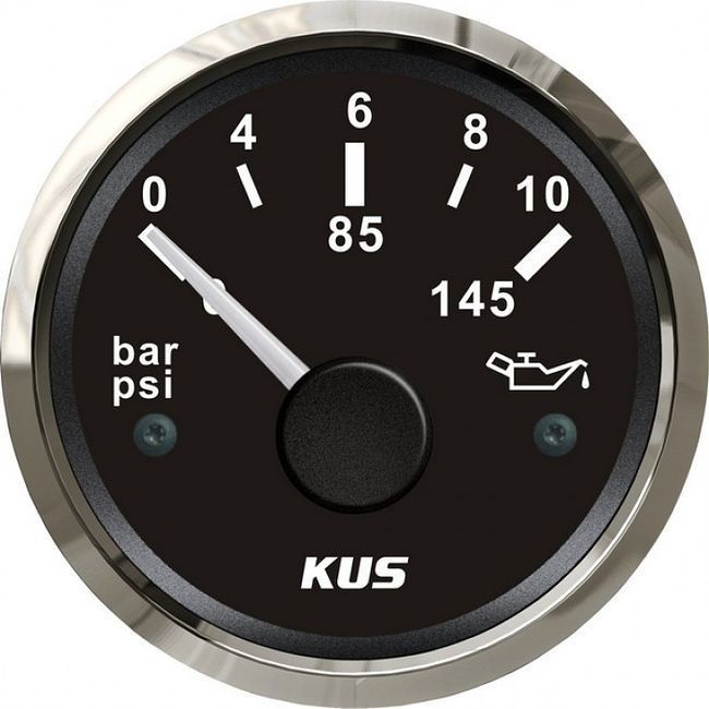 Указатель давления масла 0-10 Bar, черный циферблат more-10254406 oil pressure sensor tee to m12 x 1 25 to 1 8 27 npt bx102377 1 adapter fuel pressure gauge bolt adapter feed line gauge