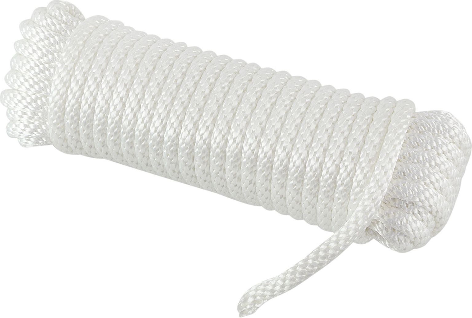 Веревка сплошного плетения d10мм, L15м, белый, Marine Rocket MR-PETS10015 веревка полиамидная 22 мм белый на отрез